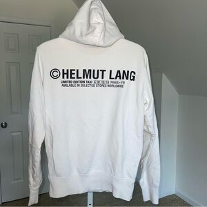 Helmut Lang Limited Edition Taxi Hoodie‎ White Paris Size S